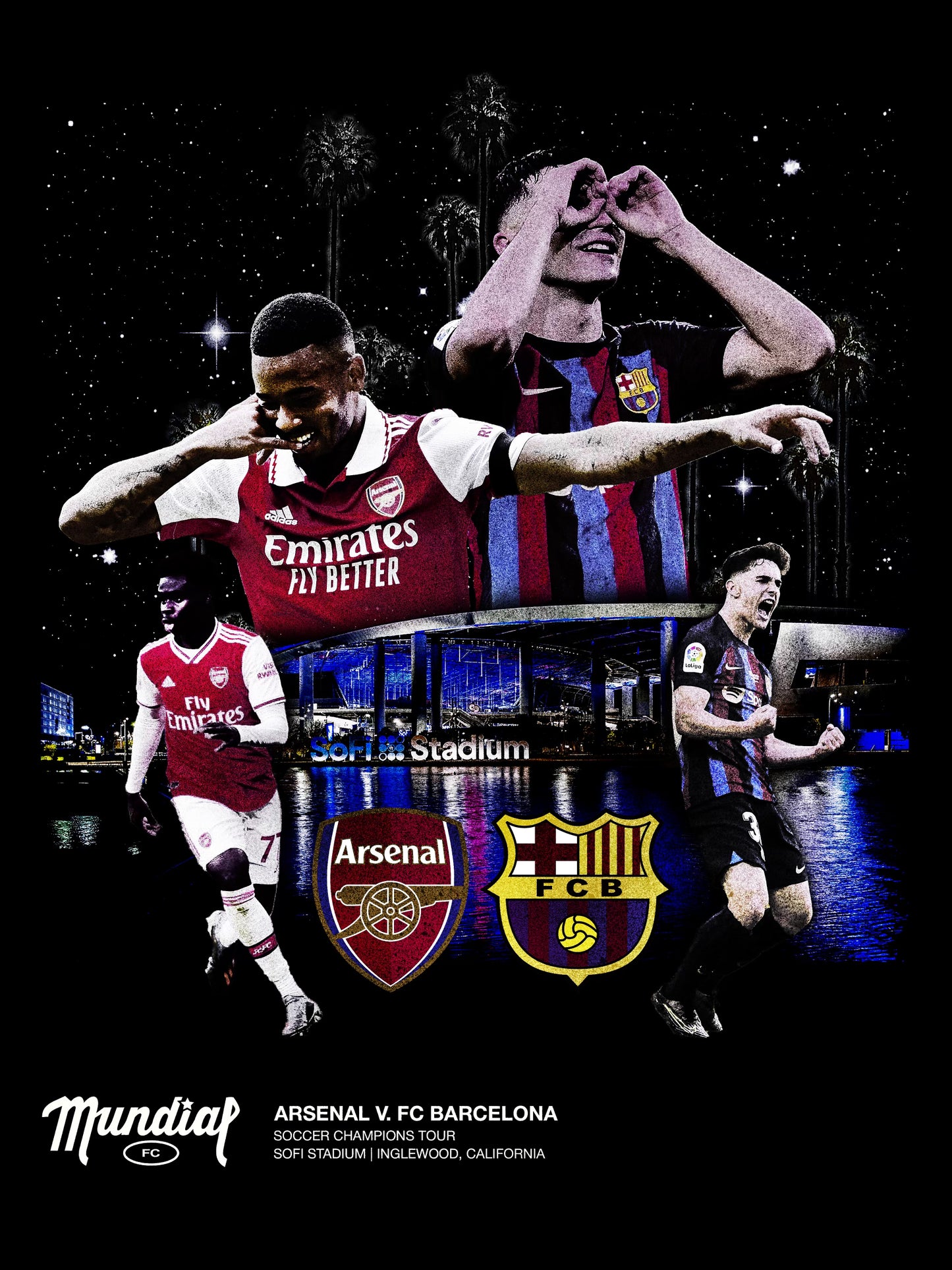 FC Barcelona x Arsenal Vintage Tee